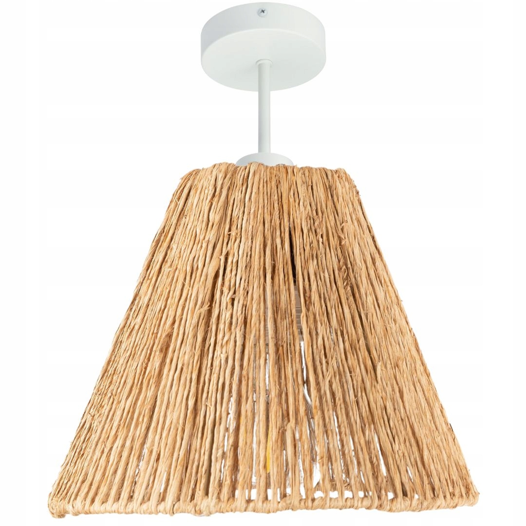 Stropní lampa z africké tráva Stropní svítidlo polostropní lampa, PHU03 bílá