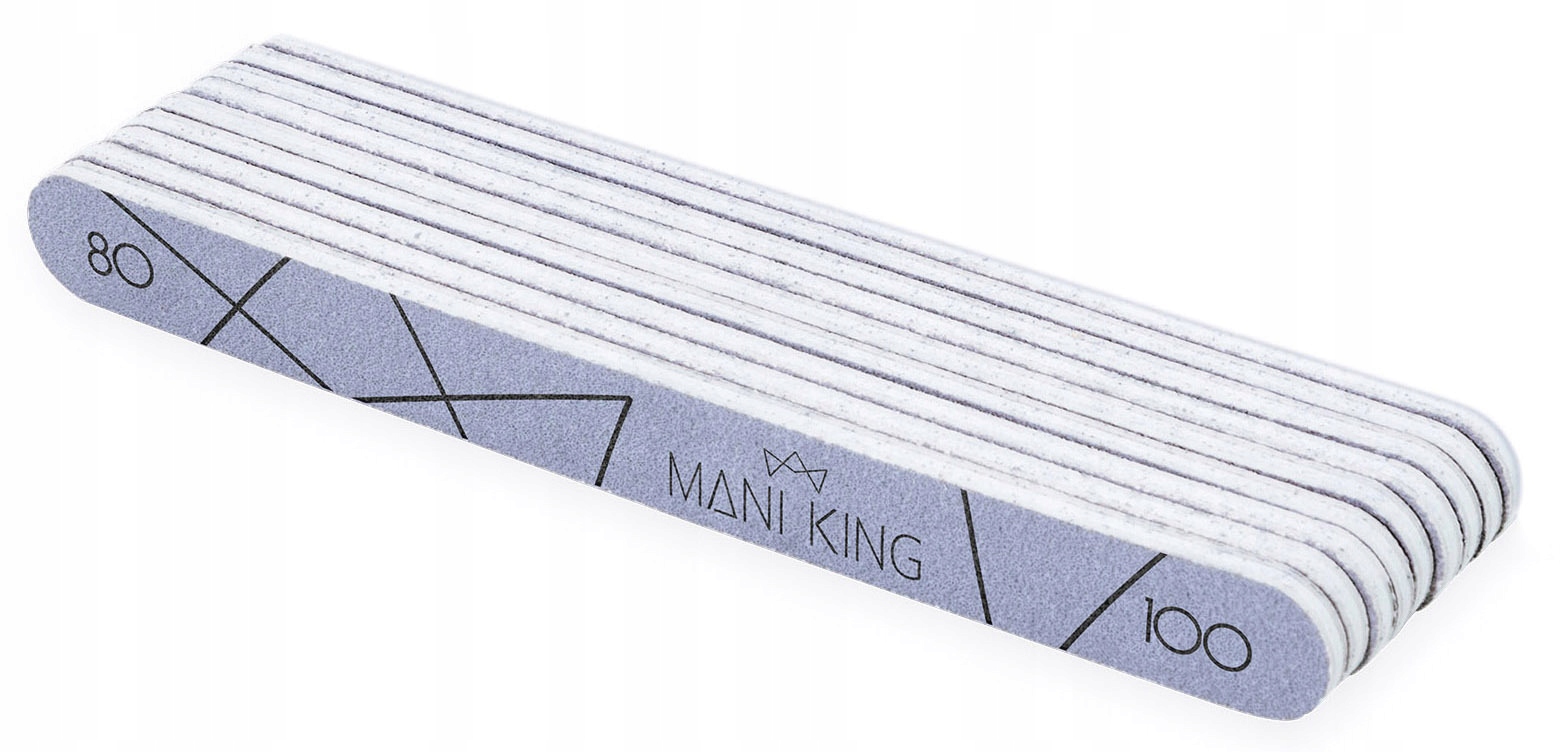 

Pilnik do Paznokci Prosty Mani King 80/100 10szt
