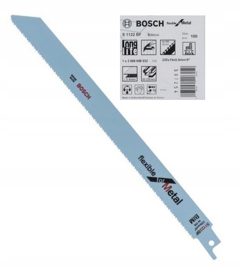 BRZESZCZOT DO PIŁY SZABLASTEJ S1122BF 100SZT Marka Bosch