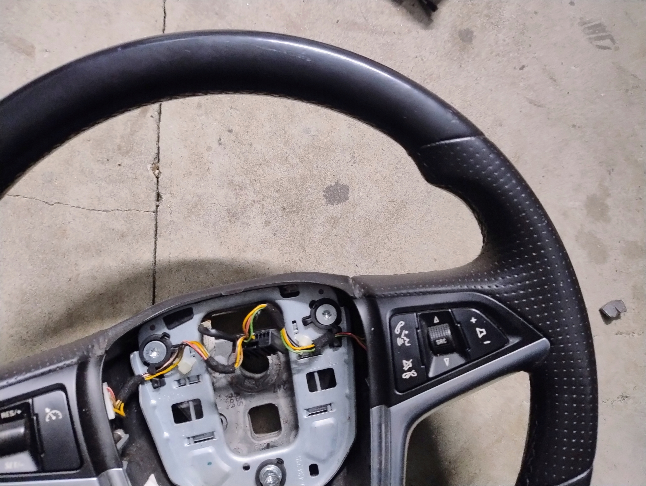 steering wheel, leather MULTI black OPEL INSIGNIA A