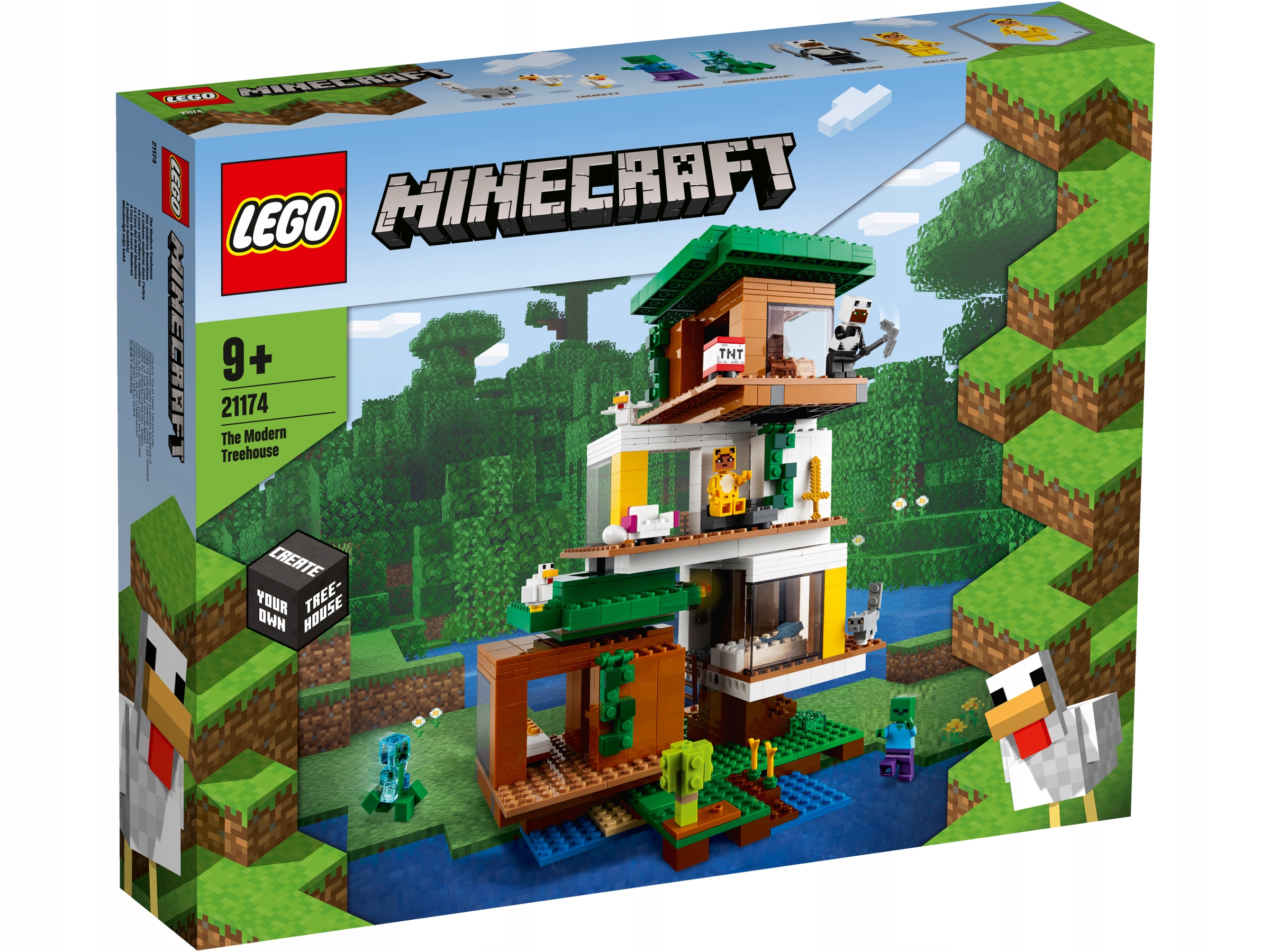 

Lego Minecraft Nowoczesny domek na drzewie 21174