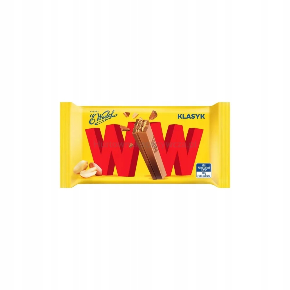 E.Wedel Ww Klasik Mléčná Čokoláda & Amp Ořechový krém 45 g