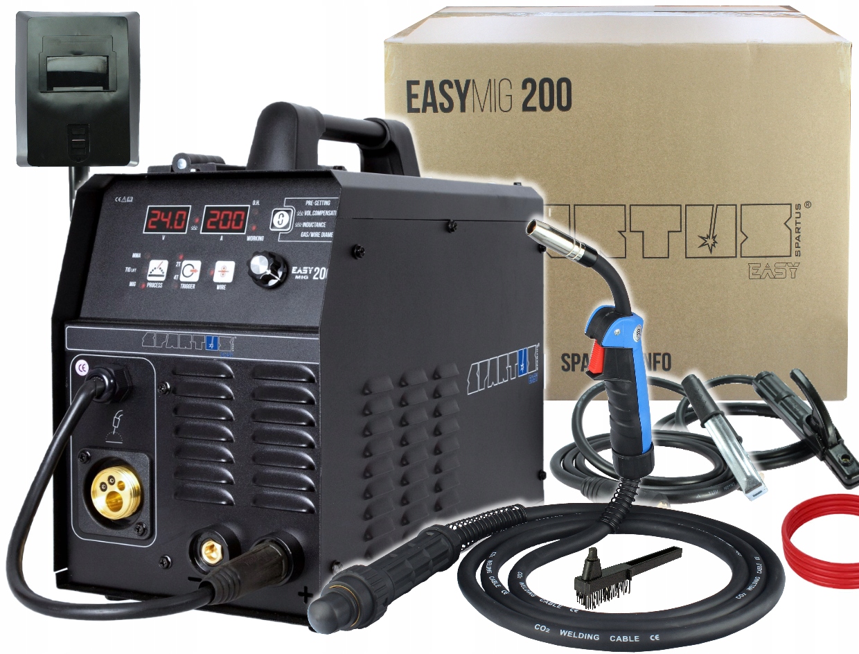 Зварювальний апарат migomat easyMIG 200 MMA IGBT SPARTUS