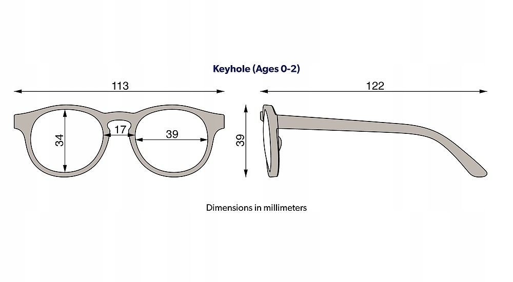 Okulary dla dzieci BABIATORS Polarized 0-2 Jet Black Keyhole Płeć chłopcy dziewczynki