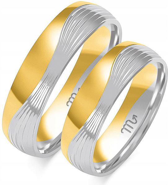Zlatý svatba prsten 14K 585 velikost 20, 21, 22 s gravírováním pro muže a ženy
