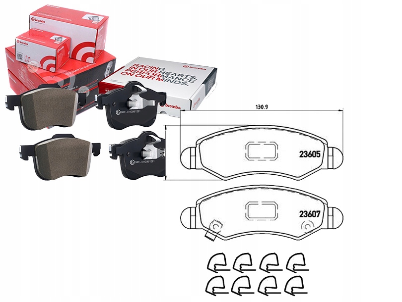 Brzdové Destičky Opel Agila 00-07 Brembo