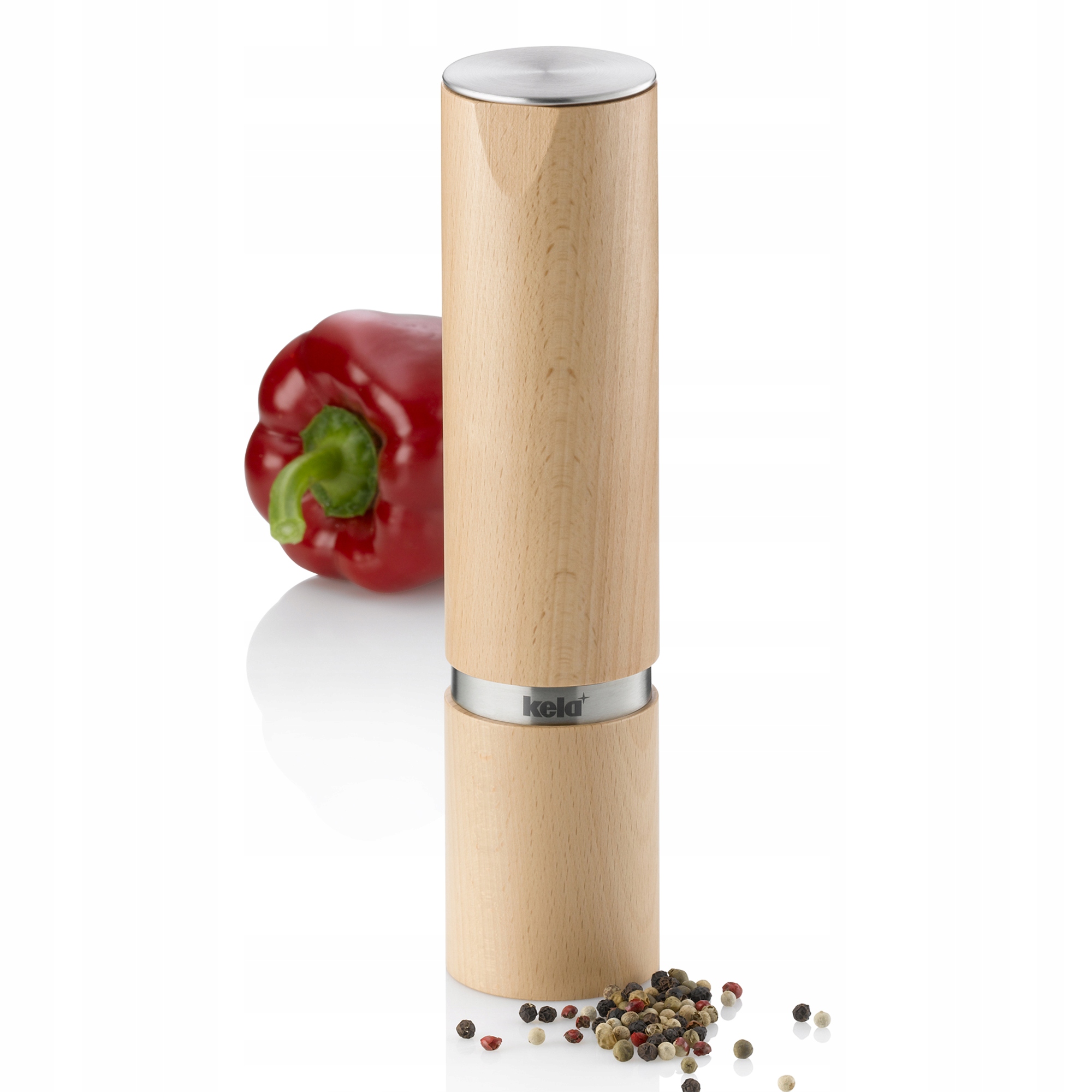 Kewlův mlýnek na koření Kauri na pepř nebo sůl L bukový 23x5 cm