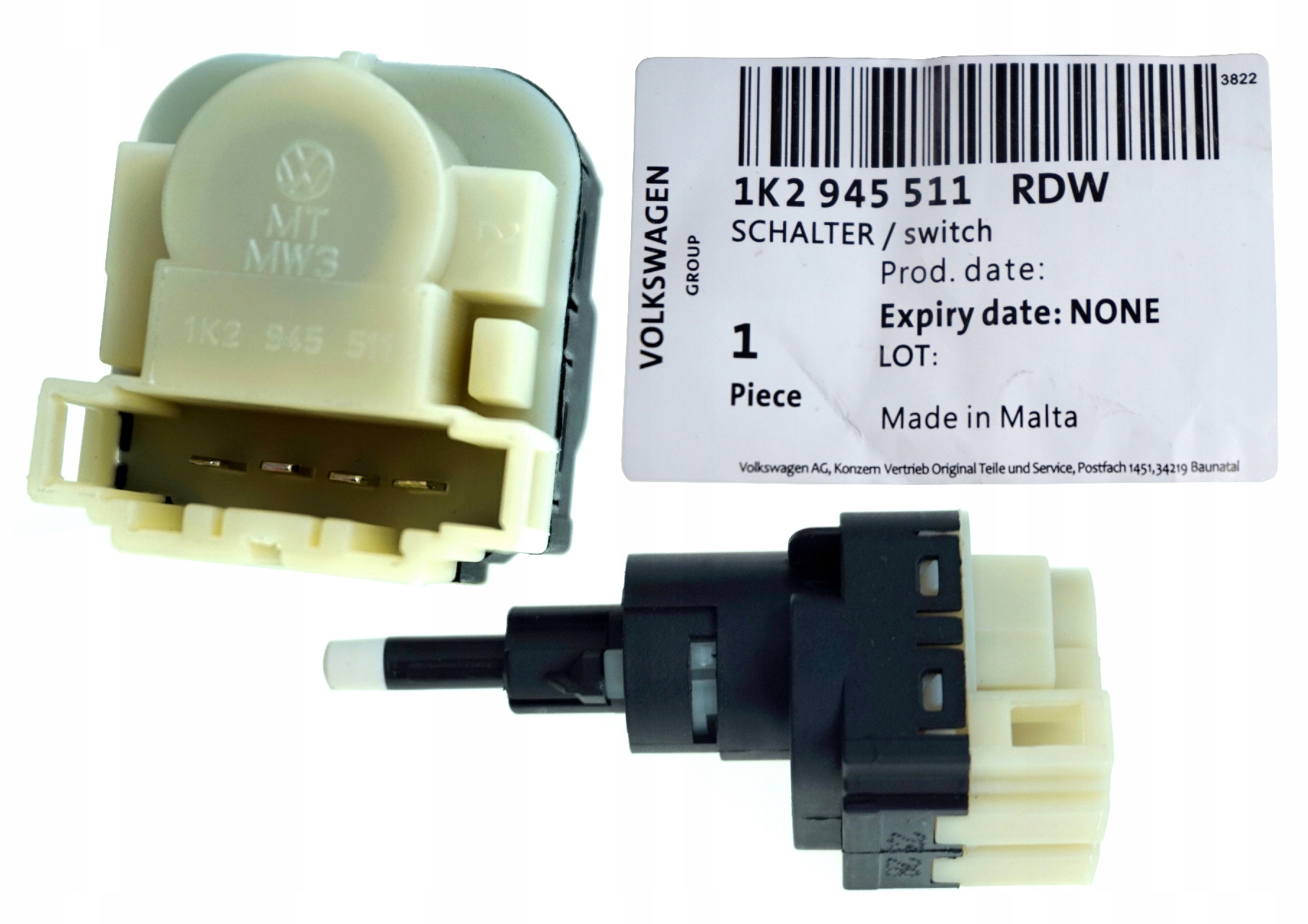 WŁĄCZNIK CZUJNIK STOP HAMULCA AUDI A6 C6 ORYGINAŁ