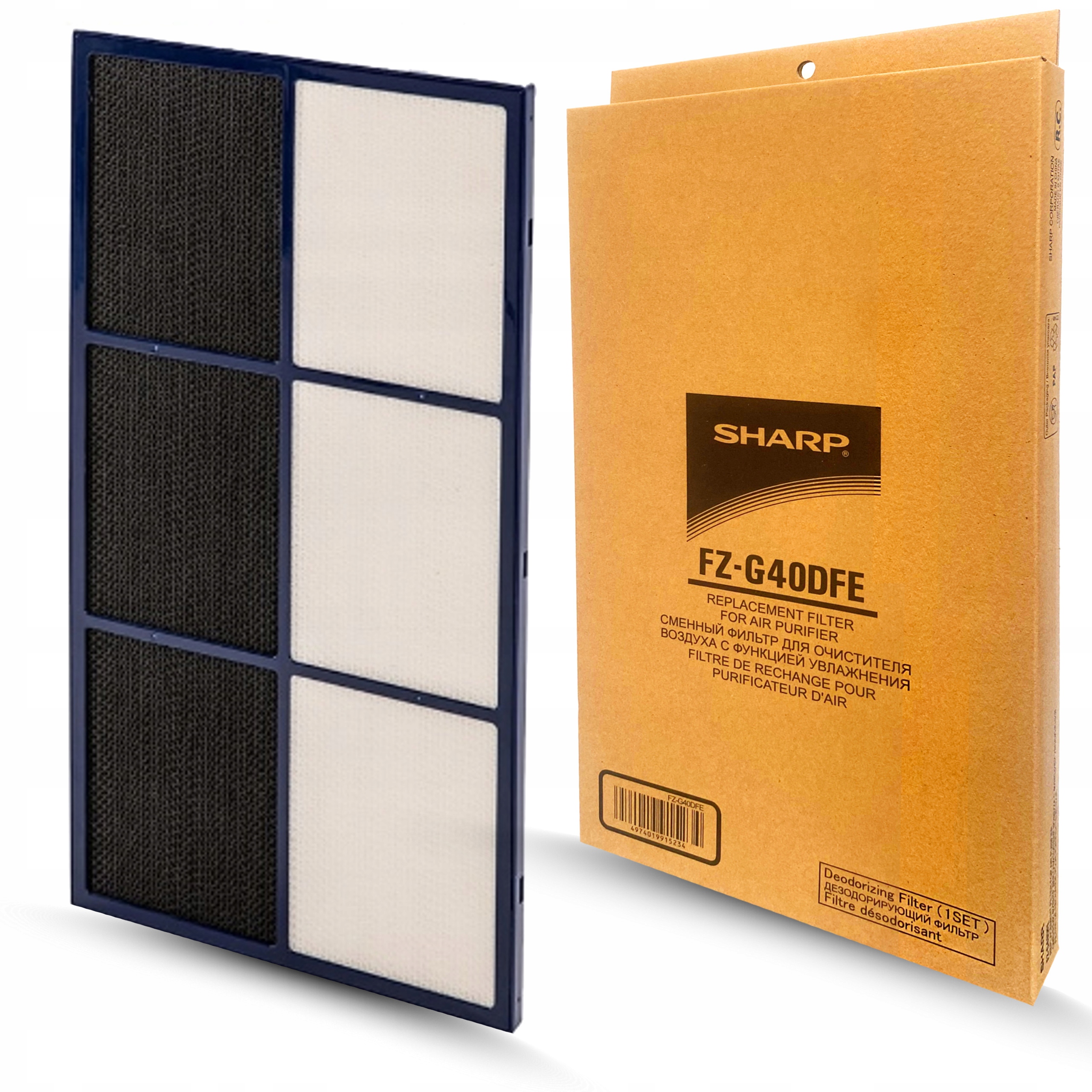 Sharp Originální filtr aktivního uhlí FZG40DFE pro čističku KCG40 KCG50