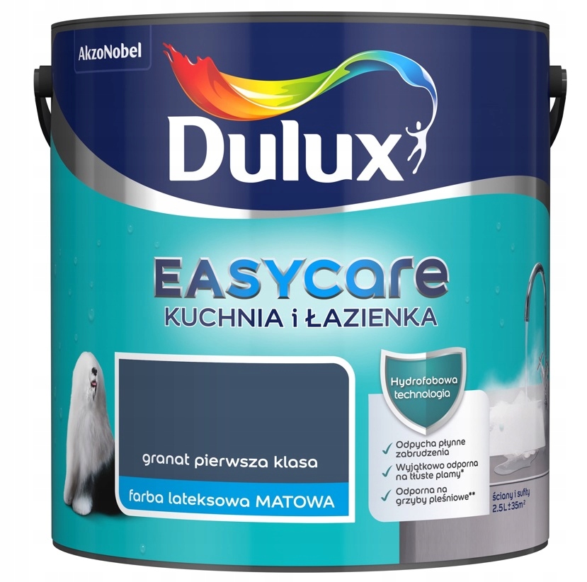 

Farba Dulux Easy Care K&b- granat I klasa 2.5l