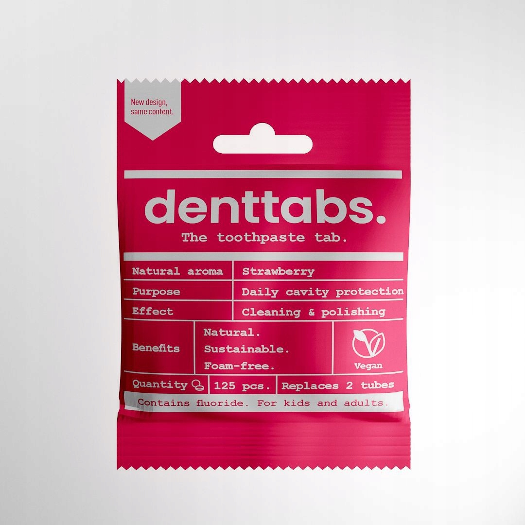 

Tabletki Do Mycia Zębów, Dzieci, Fluor, Denttabs