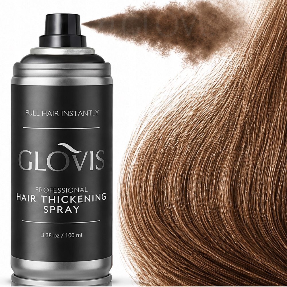 Glovis Thickener Světle hnědá 100 ml Mikrovlákna ve spreji Zahušťující vlasy