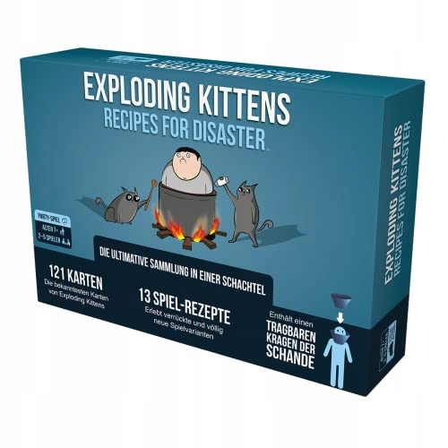 Exploding Kittens EXKD0022 Recipes for Disaster Game, Multicoloured, Colour Minimalna liczba graczy 1