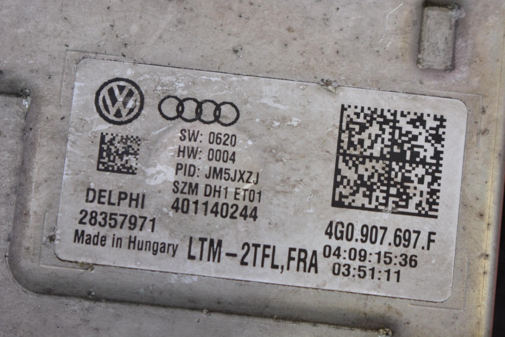 control unit XENON KSENON left 4G0907697F VW PASSAT B8 14-19