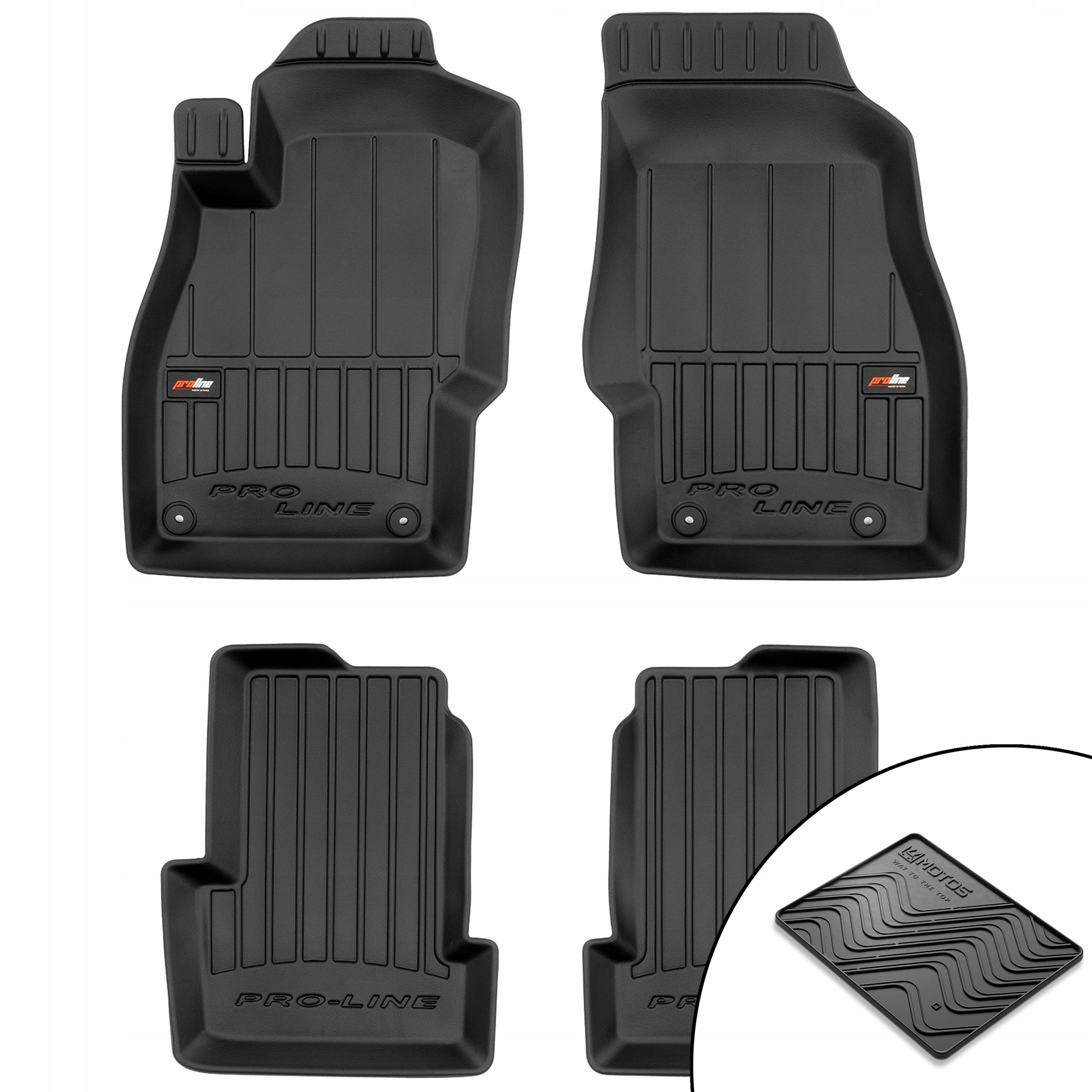 3D gumové koberce Opel Corsa D 2006-2014 rohož bonus