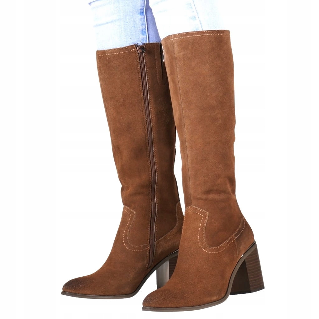 Hnědé Kozačky Z Kůže S Kotníkovou Podrážkou Sergio Leone, Elegantní Top