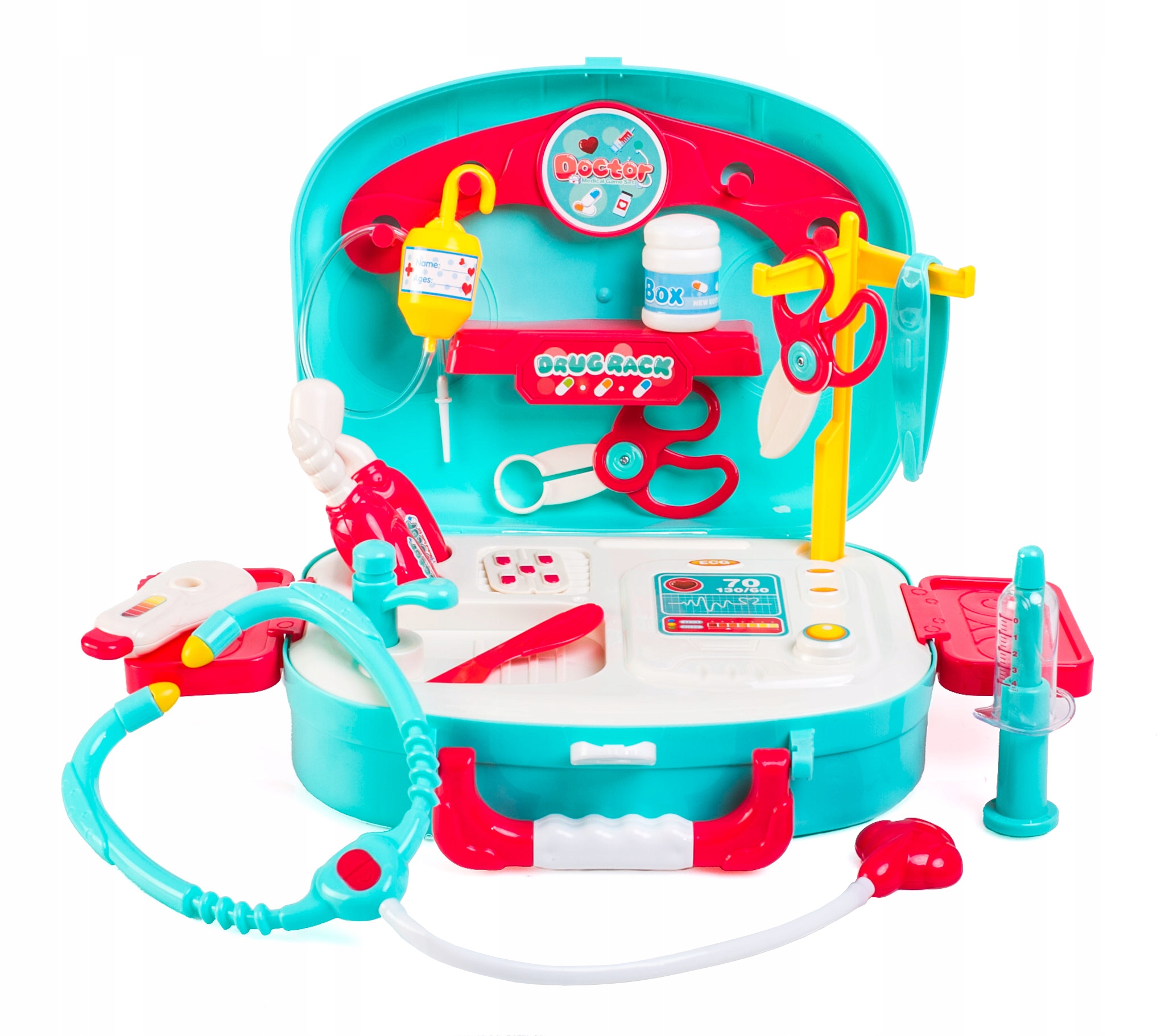 LEKARZ W WALIZCE ZESTAW LEKARSKI DLA DZIECI MAŁY DOKTOR STETOSKOP EAN (GTIN) 5904161360070