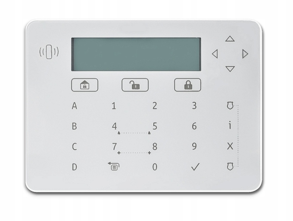 RPKELPWT KLAWIATURA MANIPULATOR SZYFRATOR LCD CZYTNIK RFID RISCO LIGHTSYS 2