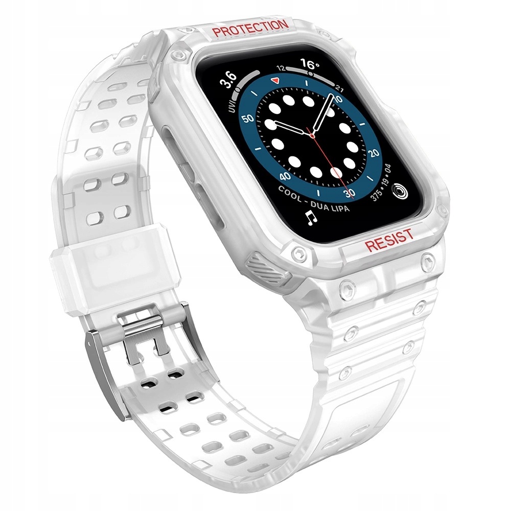 Protect Strap Band Apple Watch 38/40/41mm opaska+etui przezroczysty