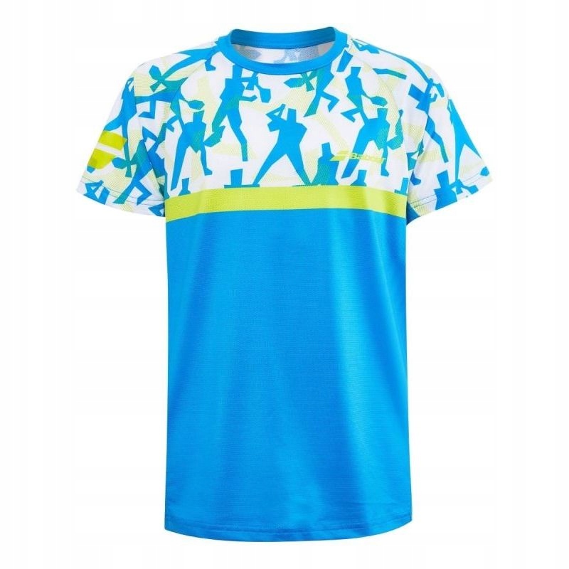 Koszulka Babolat Compete Crew Neck Tee Boy Malibu Blue 152