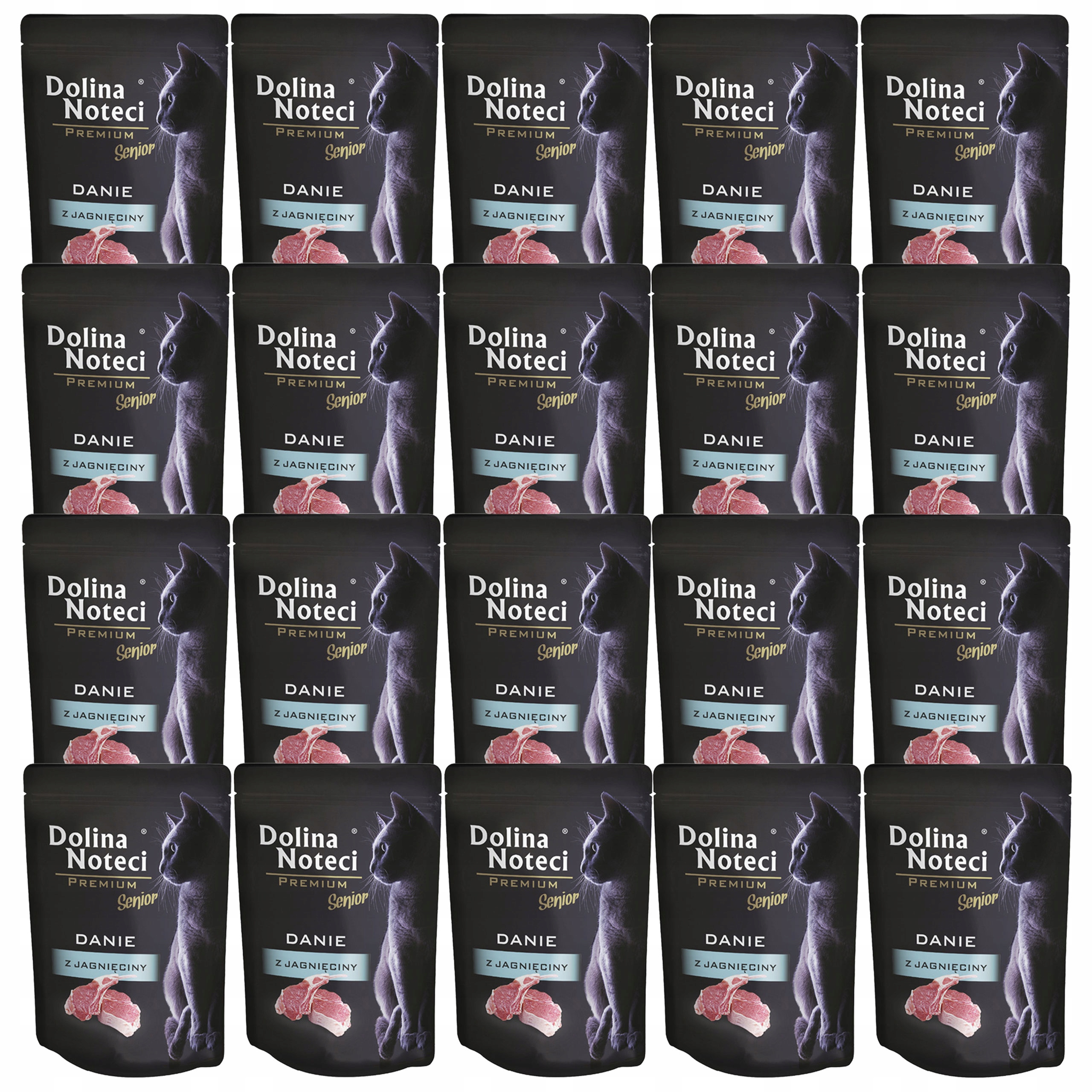 Levně Dolina Noteci Premium Senior Jídlo krmivo pro kočky Jehněčí 20 x 85 g