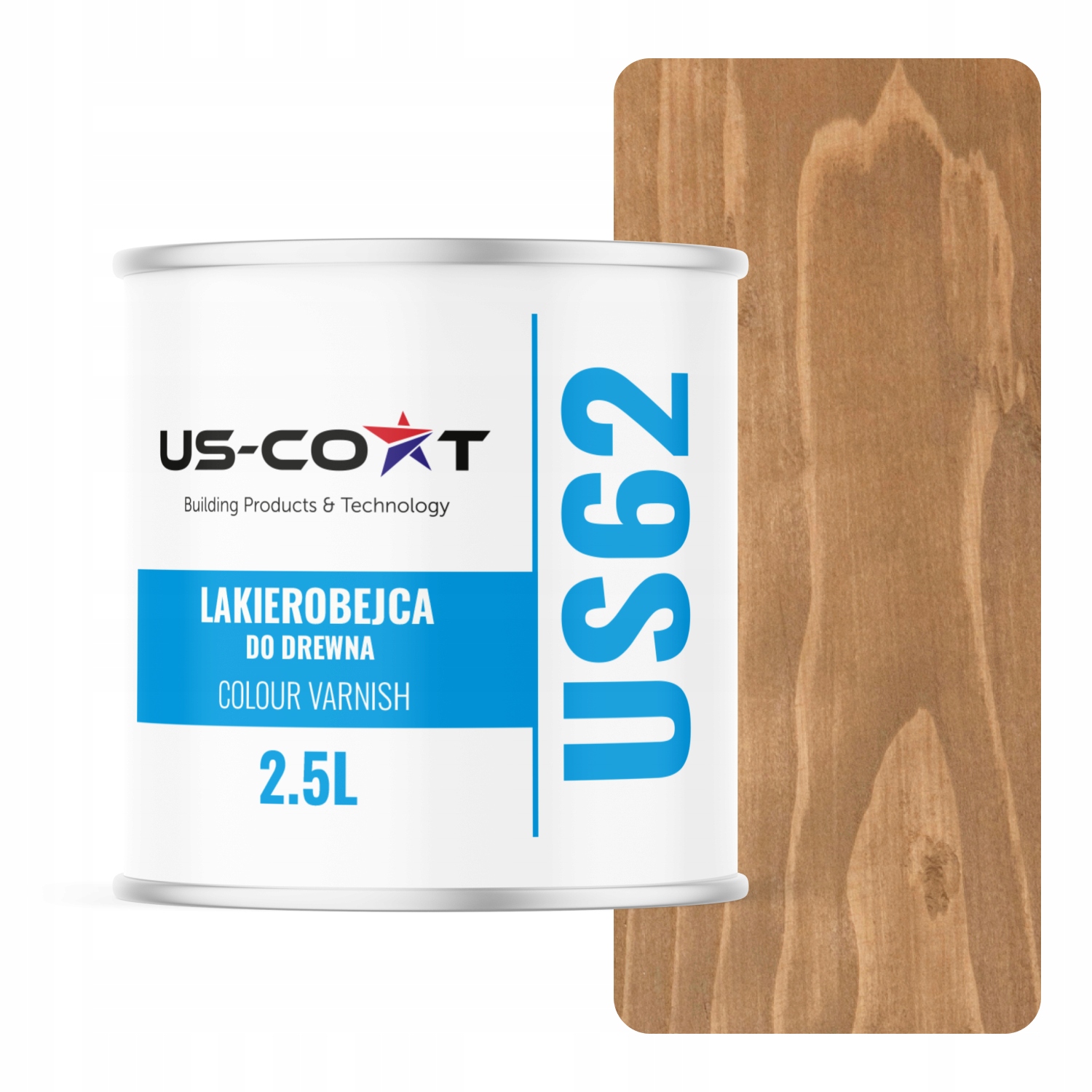 Lakovač Na Dřevo 3V1 Lazura Irchová Béžová Polomatná 2.5L Ochranná Uv