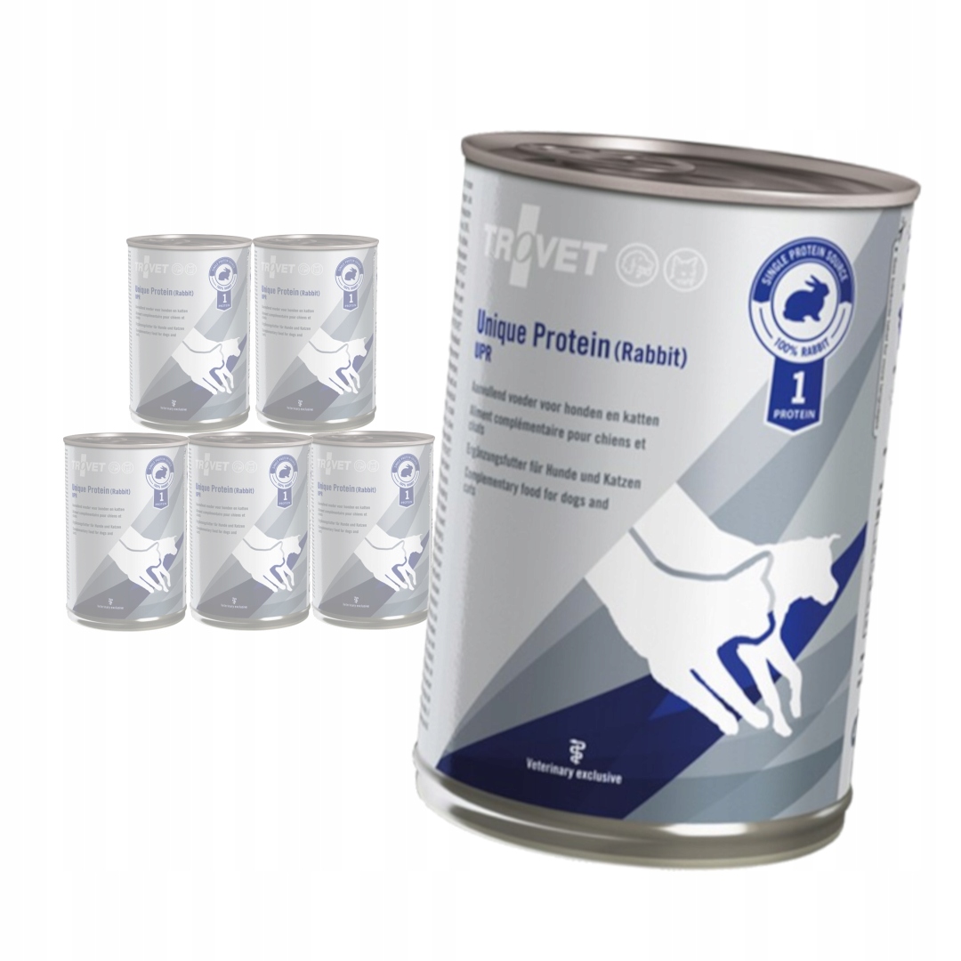 Levně Trovet Unique Protein Upr 6x400g Vlhké Krmivo pro psy a kočky s králíkem
