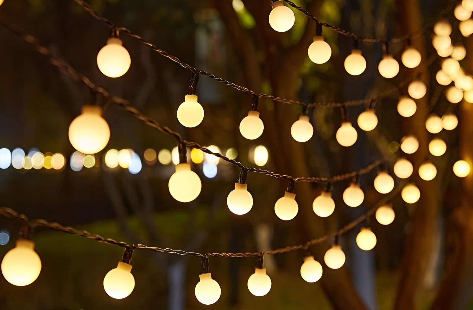 Lampki kulki 100led girlanda świąteczna choinkowa 10m 8 trybów