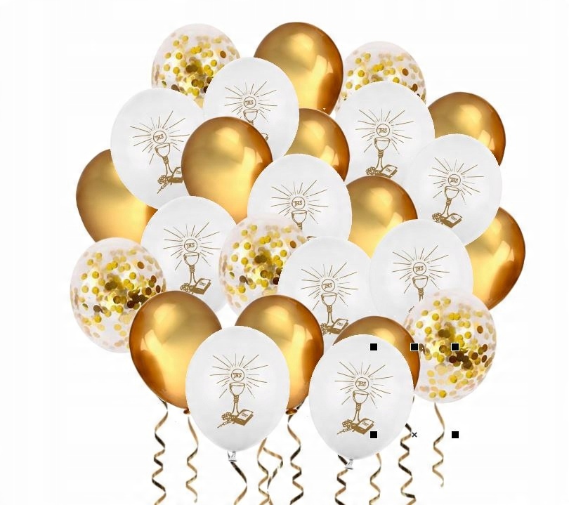 

Balony Komunijne Zestaw Balonów Komunia 25 szt