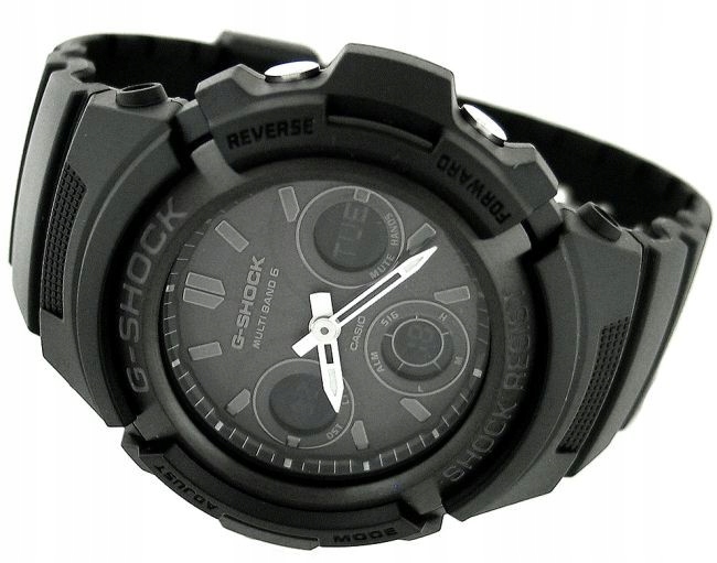 Sportovní Hodinky G-shock AWG-M100B-1A Černé Solární, Rádiem Řízené Box