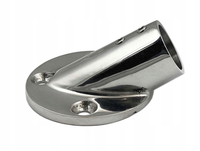 PODSTAWA RELINGU NIERDZEWNA NA RURĘ 25mm 30°-05061