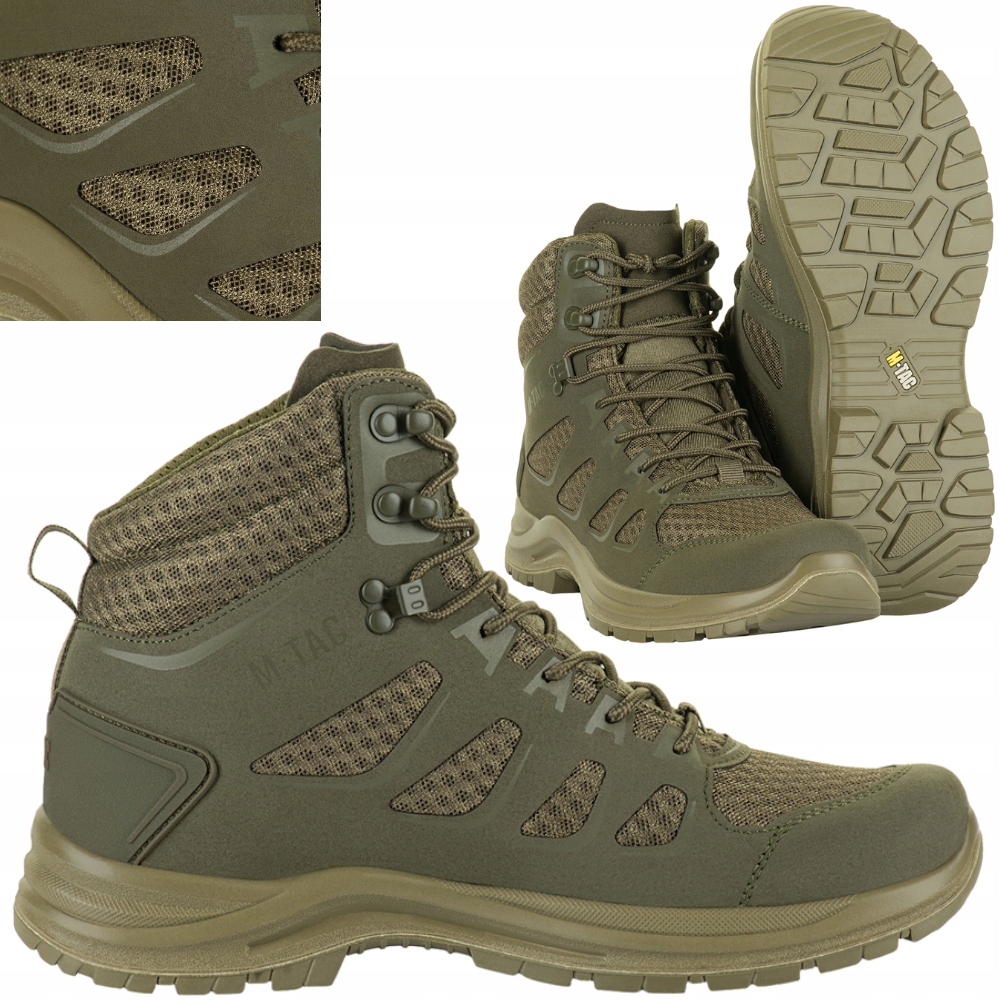 Vysoké Taktické Trekové Boty Iva Odolné Letní Olivové 37 M-tac