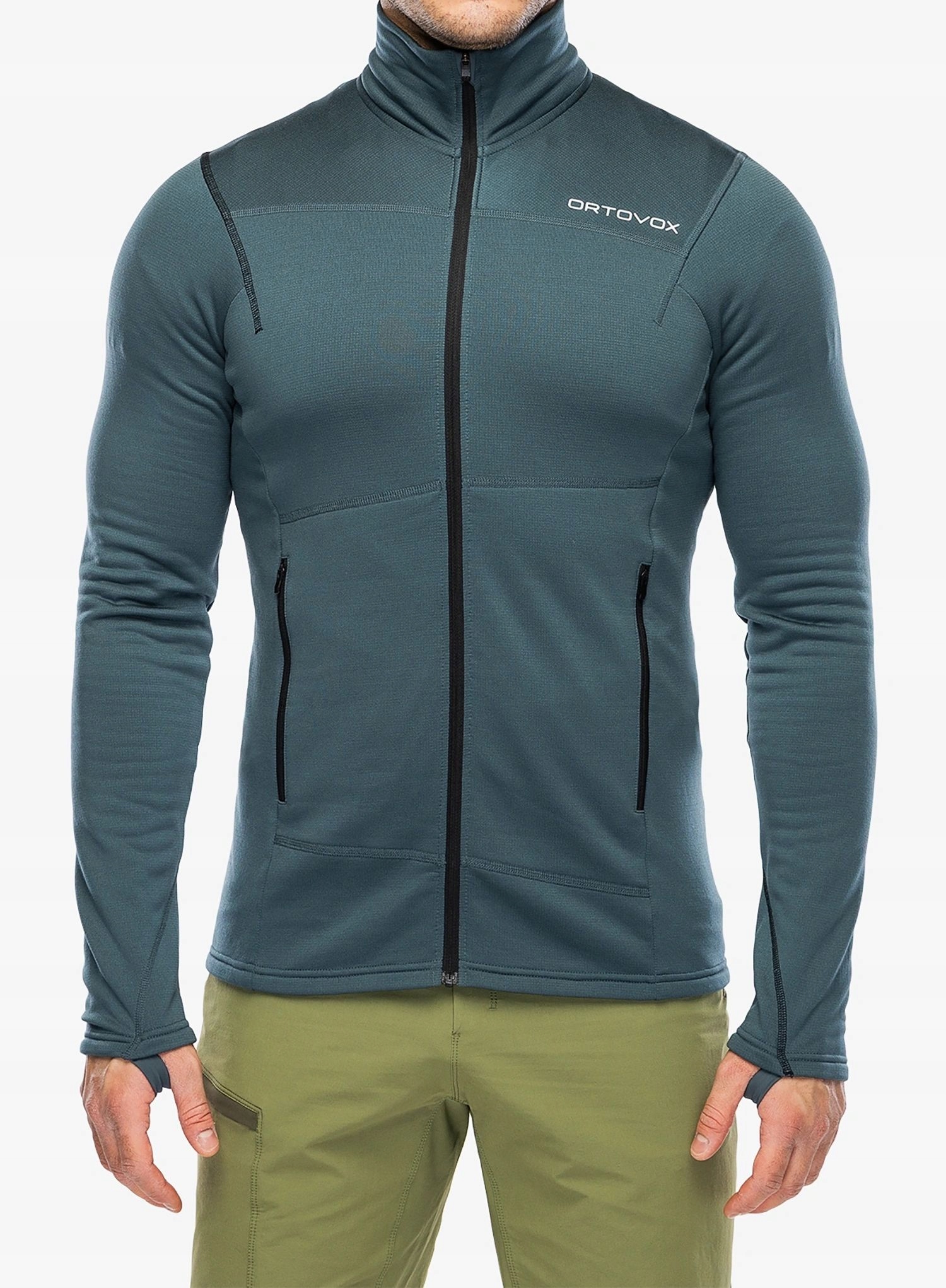 Mikina fleecová Ortovox Fleece Light Jacket tmavě arctic šedá XXL