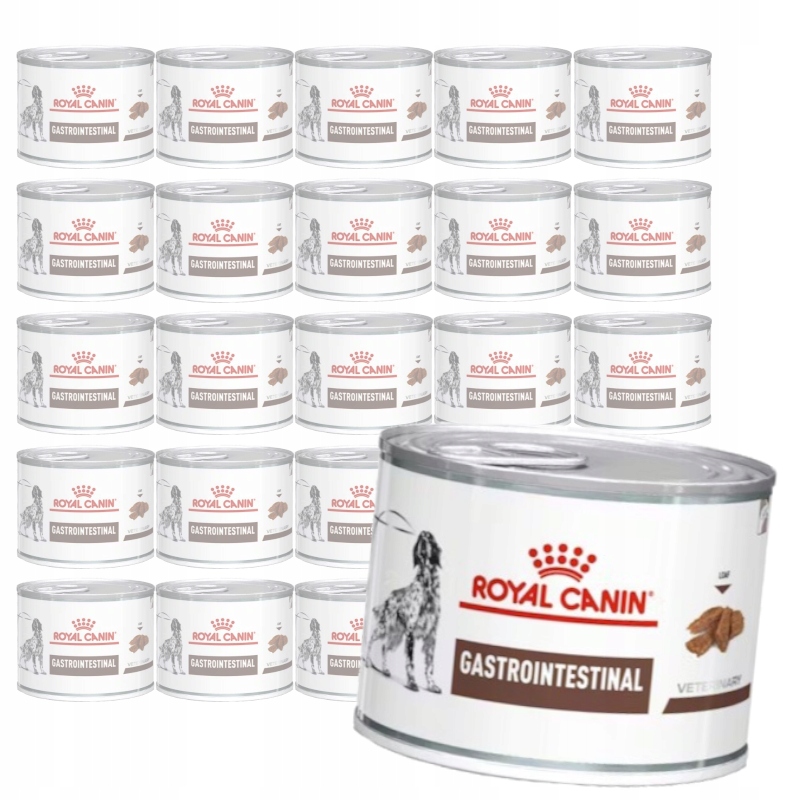 Levně Royal Canin Veterinary Gastrointestinal 24x200g Vlhké Krmivo Paštika pro psa