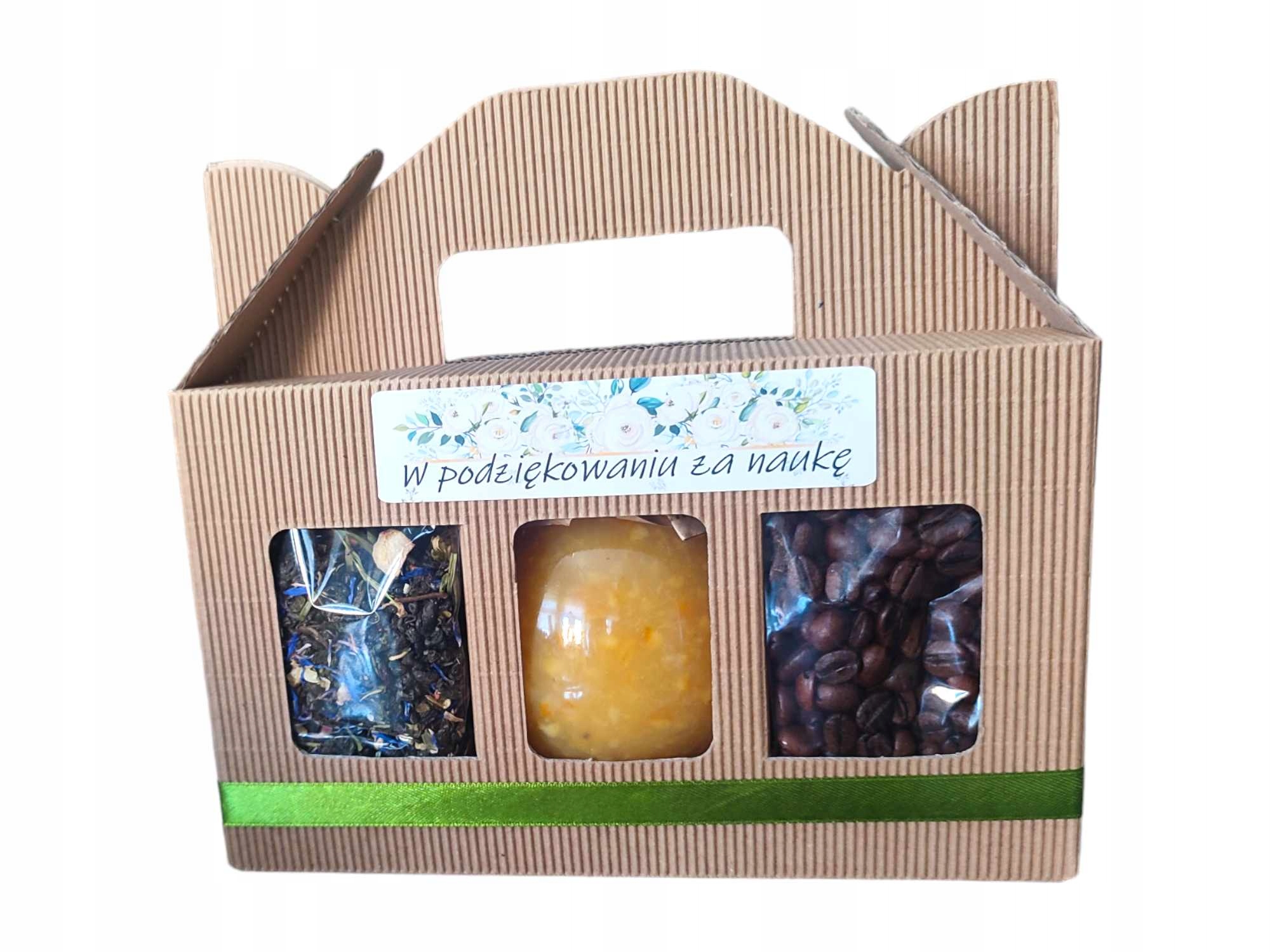 Zestaw Prezentowy Kuferek Dla Nauczyciela Herbata Kawa Konfitura Upominek