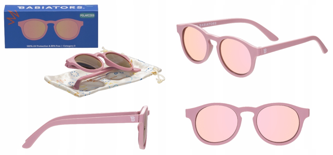 BABIATORS Pretty Pink Okulary przeciwsłoneczne dla dzieci 0-2 Polaryzacja