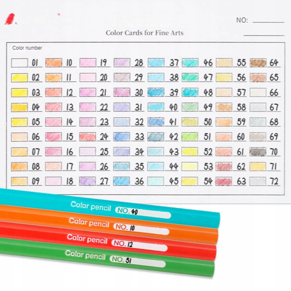 ZESTAW 72 PROFESJONALNYCH KREDEK OŁÓWKOWYCH KREDKI PROFESJONALNE OŁÓWKOWE Marka RALTEK