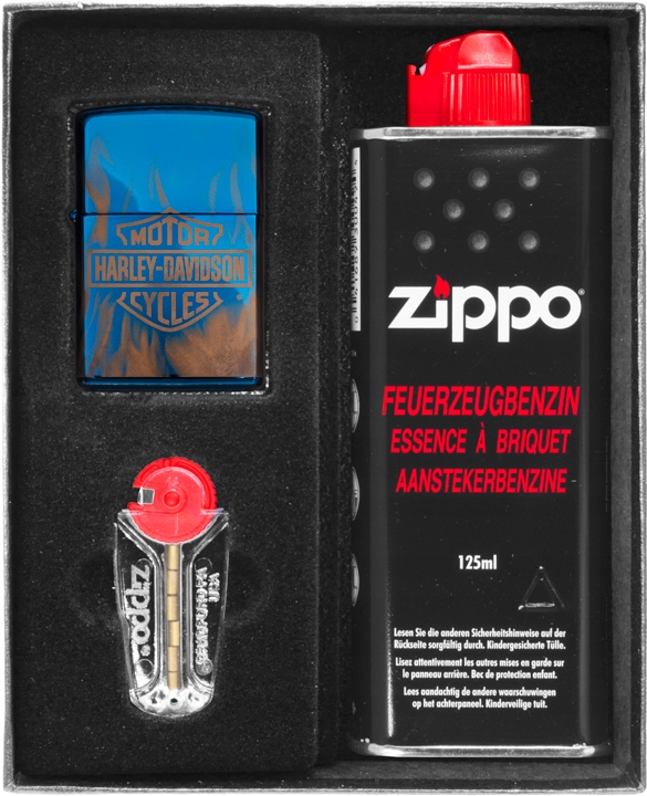 Sada Zippo Zapalovač Harley Davidson Design Dárkový No1