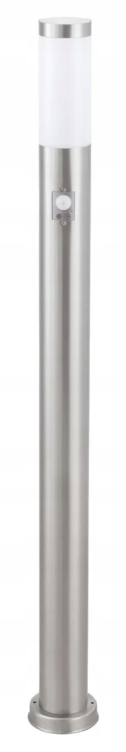 Lampa záhradný stĺpik so snímačom 1xE27 Inox torch chróm satén Rabalux