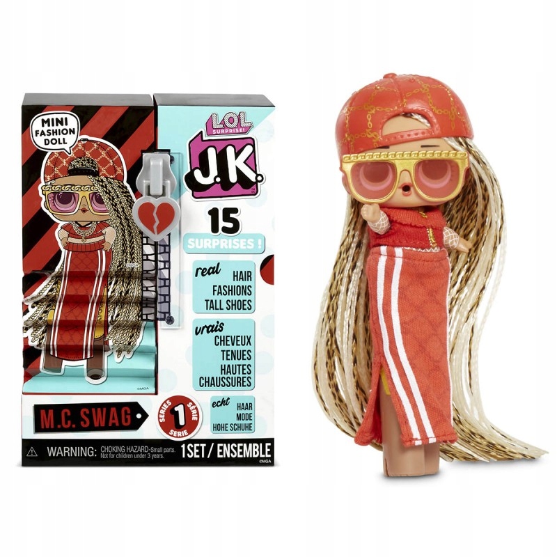 

Lol Surprise Jk M.C. Swag lalka z wysokimi butami