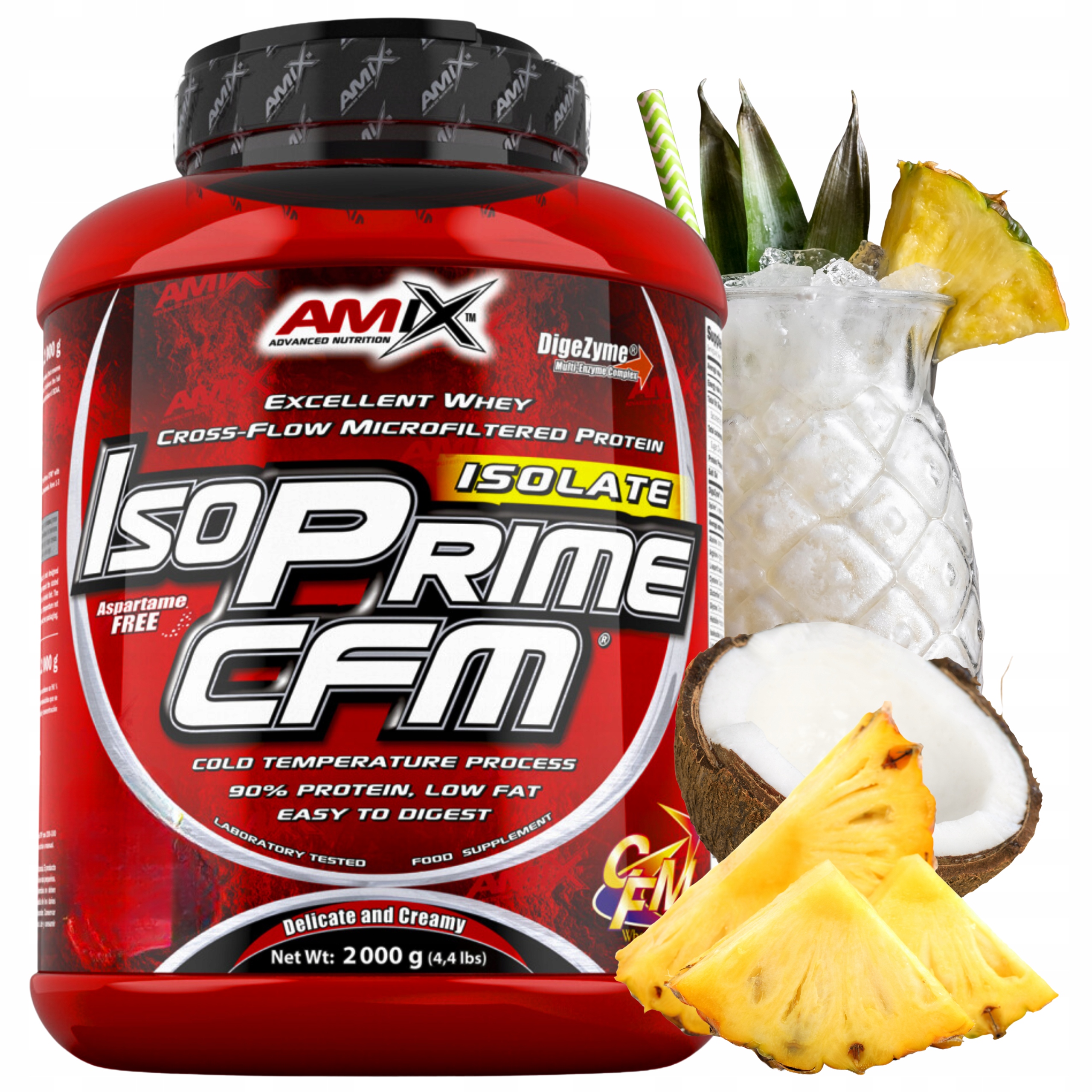 Protein Amix Isoprime Cfm 2000 g 90% Izolát Wpi Pinacolada