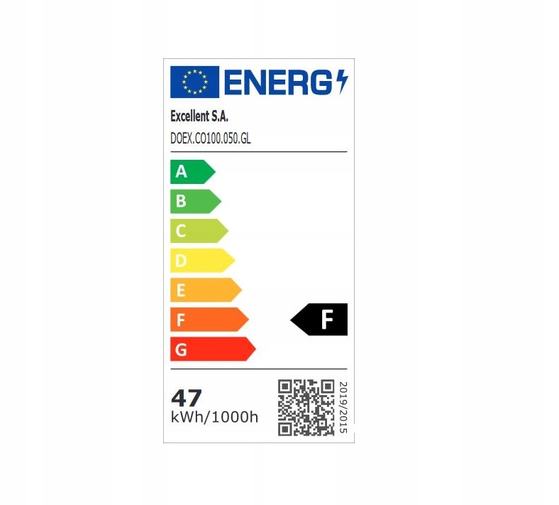 EXCELLENT CORIDO lustro LED, 100x50cm, złoto Szerokość 50 mm