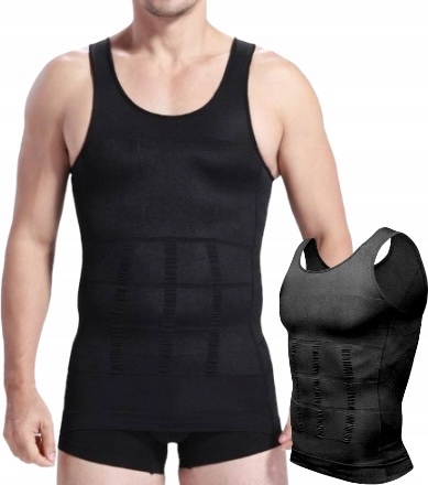 KOSZULKA MĘSKA WYSZCZUPLAJĄCA PODKOSZULKA SLIM FIT PODKOSZULEK MĘSKI M