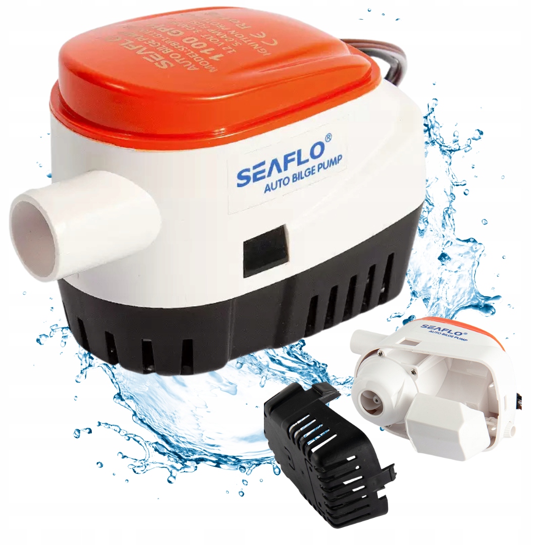 Automatická stoková pumpa Seaflo 35 l 12 V, enzová vodní pumpa pro čerpání vody
