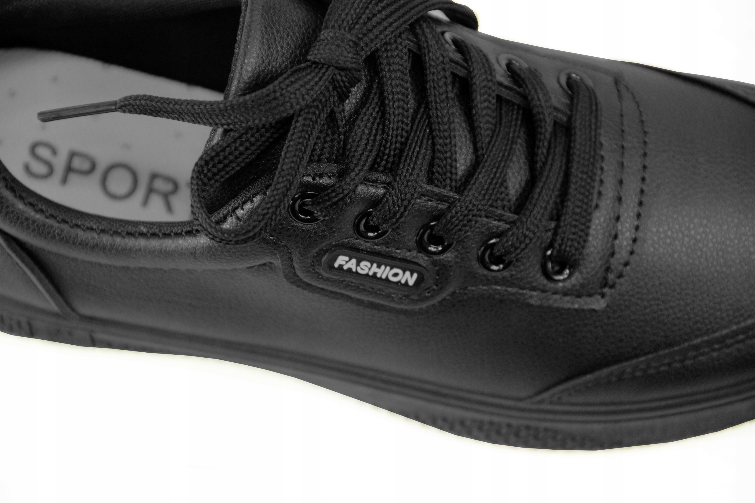 Lekkie adidasy 38/23,9cm bez wzoru czarne Rozmiar 38