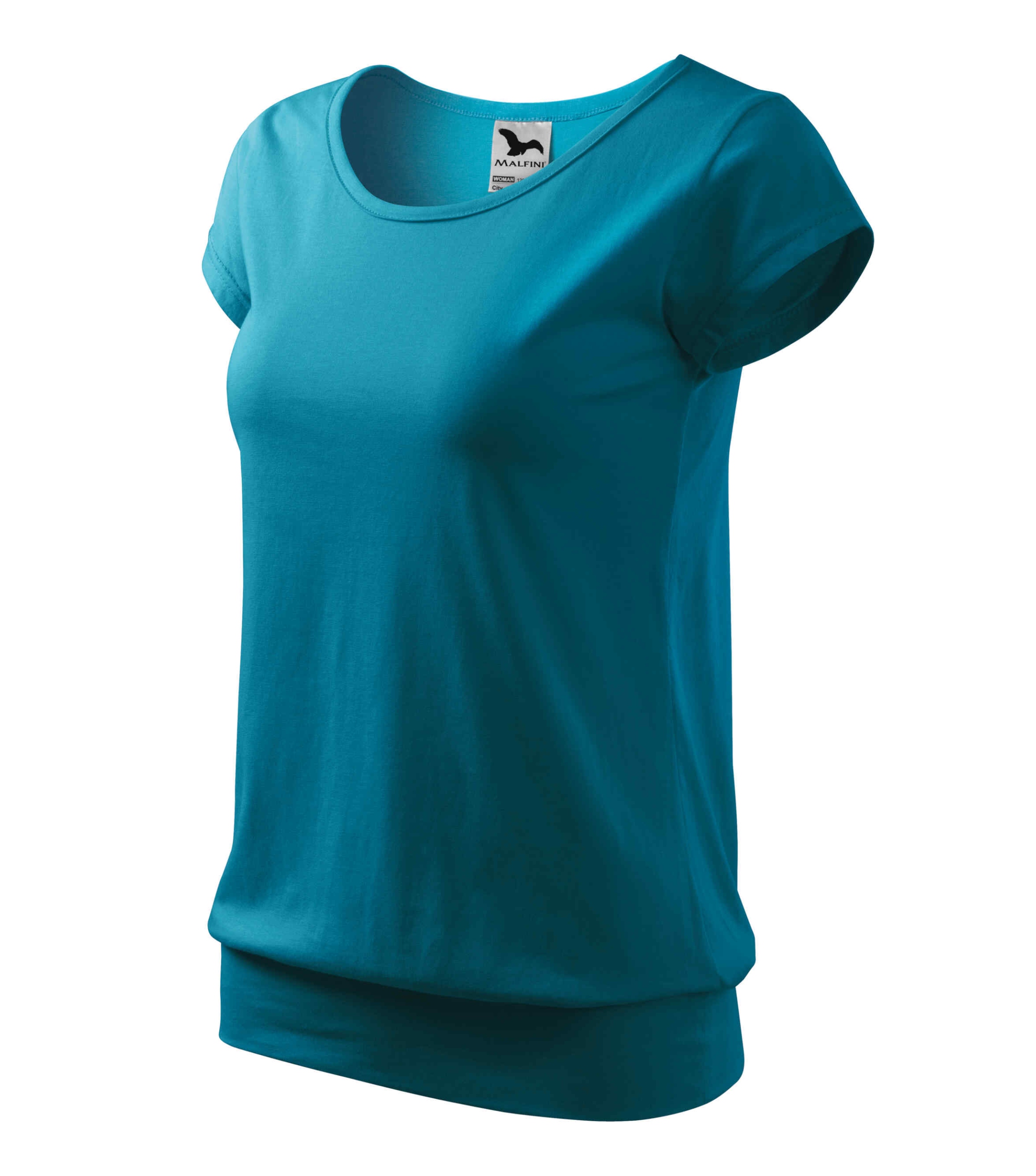 

Damska koszulka T-shirt Malfini City c.turkus L