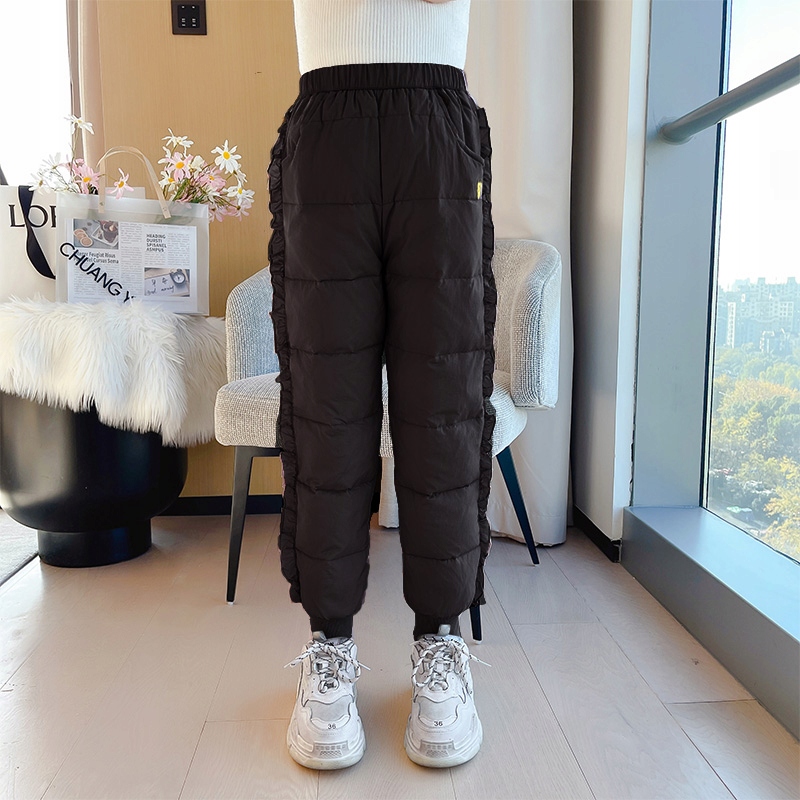 CIEPŁE GRUBE SPODNIE DRESOWE OCIEPLANE JOGGERY zimowe pikowane dziecięce Stan opakowania oryginalne