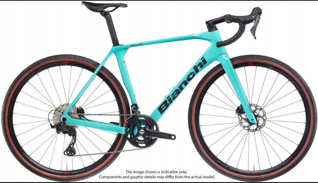 Rower gravel Bianchi Impulso r. Xs 41cm carbon Celeste Campagnolo Ekar 1x13