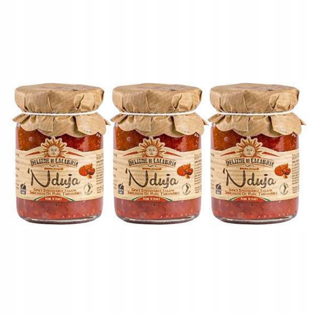 Levně Nduja Di Spilinga 135g ve sklenici italské „salámové“ mazací ostré barvy