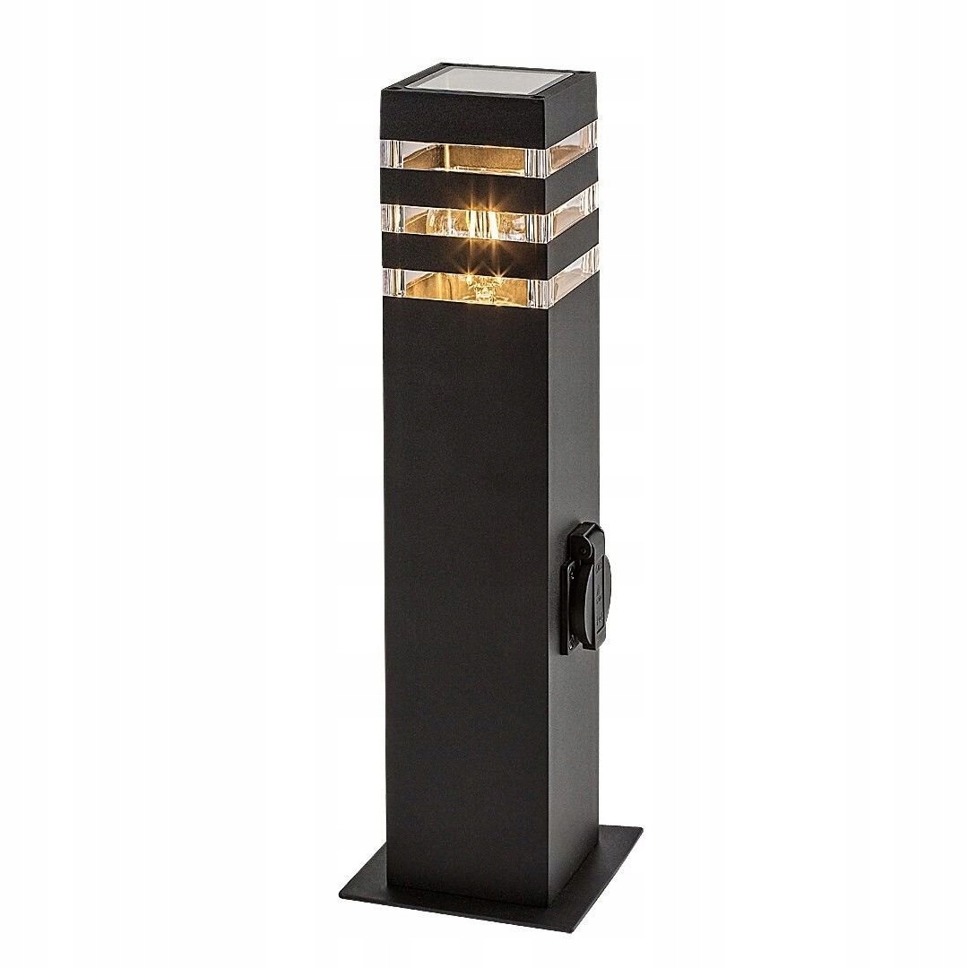 Venkovní sloupková zahradní lampa s zásuvkou Ankara 77122 Rabalux